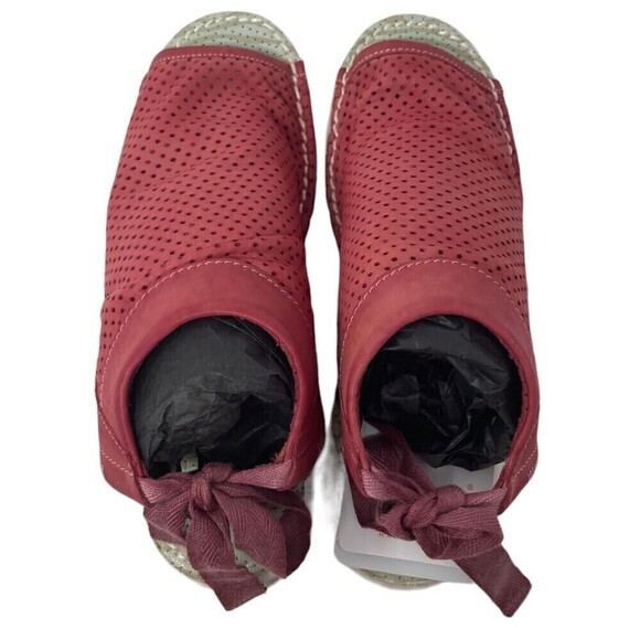 NEW Softinos By FLY London Women's Size 5 Leather Tie-Back Sandals Red 36 EU NIB - Picture 8 of 12